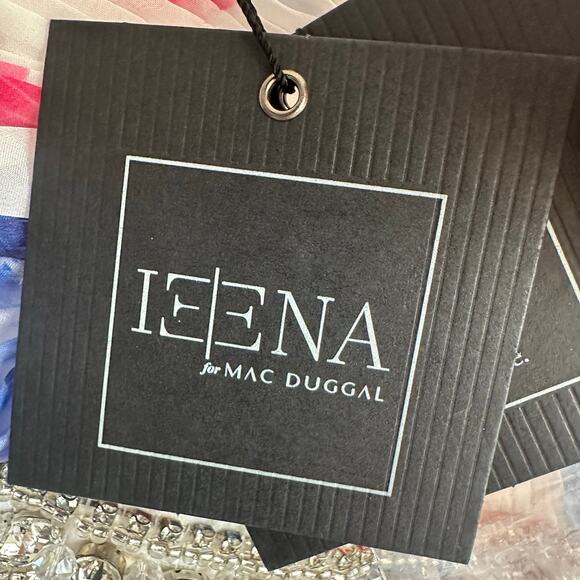 Mac Duggal 2219 Floral Gown NWT Size 4 – Beaded Straps Flawed - Picture 7 of 16